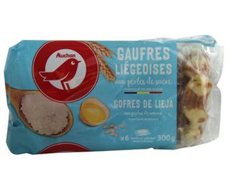 Gofres de Lieja con Perlas de Azúcar Producto Alcampo 300G.