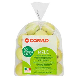 CONAD Percorso Qualità Mele Golden Delicious Italia cal. 70/75 2000 g - 8003170017184