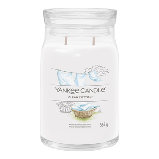 Clean Cotton, candela in giara grande - Yankee Candle