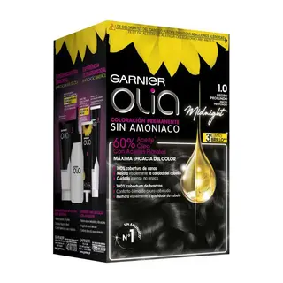 Olia Coloração Sem Amoníaco - Garnier - 1.0 Negro ÉBano