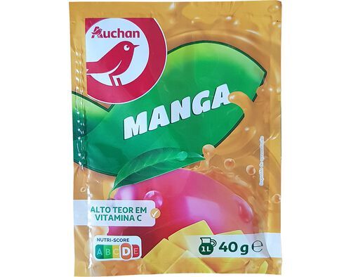 BEBIDA AUCHAN INSTANTÂNEA MANGA 40G