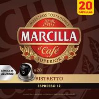 Café Expreso 12 Ristretto 12 Marcilla, Caja 20 Monodosis (19841063)
