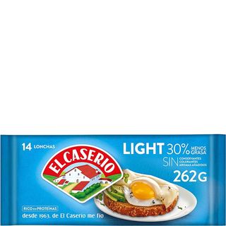 EL CASERÍO Queso Ligero 14 Lonchas 262 G