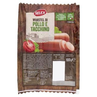 Selex 4 Wurstel di Pollo e Tacchino 100 g