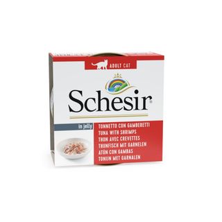 Schesir Adult Atún Y Gambas Lata Para Gatos 0.085Kg