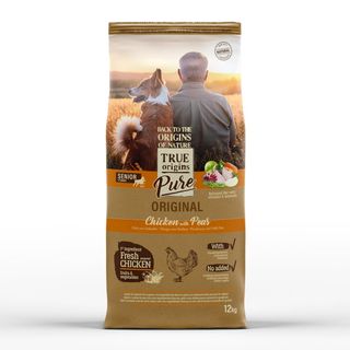 12 KG 12 kg True Origins Pure Senior Pollo con Guisantes pienso para perros