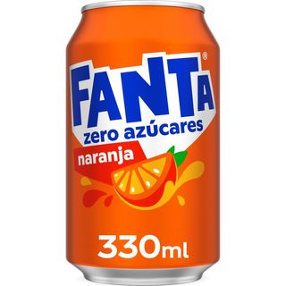 Refresco Naranja Con Gas Zero, Lata 330 Ml