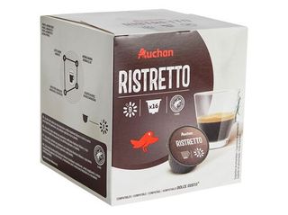 CÁPSULAS CAFÉ DG AUCHAN RISTRETTO INT.9 16UN