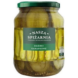 Nasza Spiżarnia Ogórki konserwowe kanapkowe, 670 g/360 g