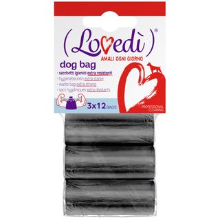 Lovedã¬ sacchetti igienici neri 3x12