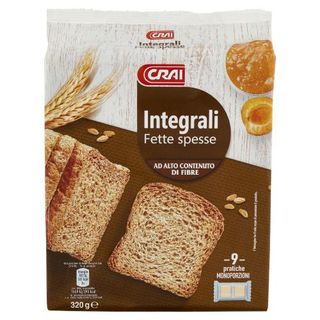 Crai Integrali Fette spesse 9 pratiche Monoporzioni 320 g