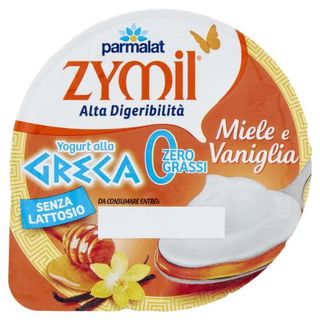 Zymil Alta Digeribilità Senza Lattosio Yogurt Alla Greca Zero Grassi Miele E Vaniglia 150 G - 116762