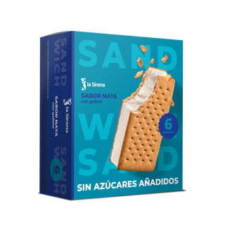 Sandwich Nata Sin Azúcar C/600Ml 6U