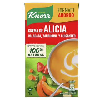 Knorr Crema Alicia de Calabaza, Zanahoria y Guisantes 500ml