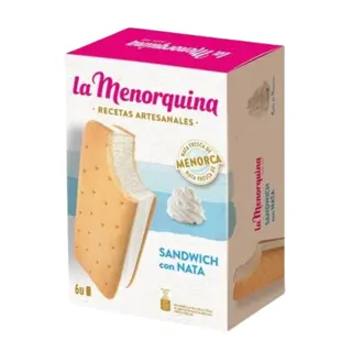 Gelado La Menorquina Sandwich Nata 6un