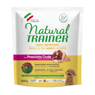 Natural trainer adult small & toy con prosciutto crudo 800g