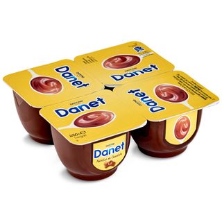 Natillas De Chocolate Danet Pack 4 X 120 G