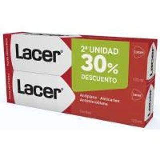Dentífrico Antiplaca Lacer, Pack 2X125 Ml. (25604208)