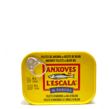 Filetes Anchoa De L'Escala Aceite Oliva Anxoves De L'Escala Lata 50Gr.