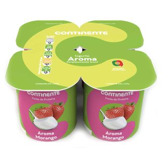 Iogurte Aroma Morango Continente (emb. 500 gr (4 un))