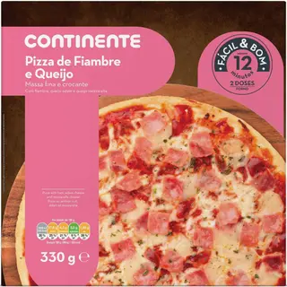 Pizza de Fiambre e Queijo Continente (emb. 330 gr)