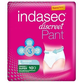 Braga-Pañal Indasec Pant Súper Talla Grande 10U Cintura 100-140 Cm