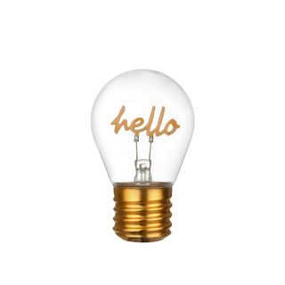 Lampadina decorativa led Hello - ricaricabile