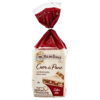 Mulino Bianco Cuor di Pane Pane Bianco Ideale per Tramezzino Nuova Morbidezza 325g
