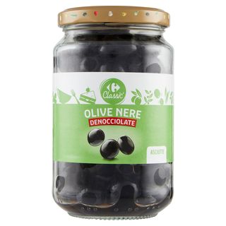 Carrefour Classic Olive Nere Denocciolate Asciutte 160 G