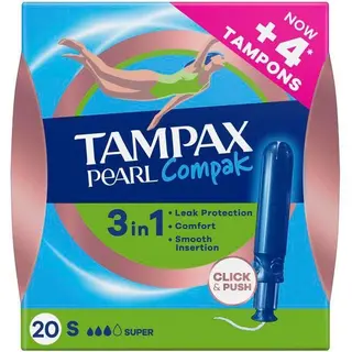 Tampax Compak Pearl Super 20 Uds.