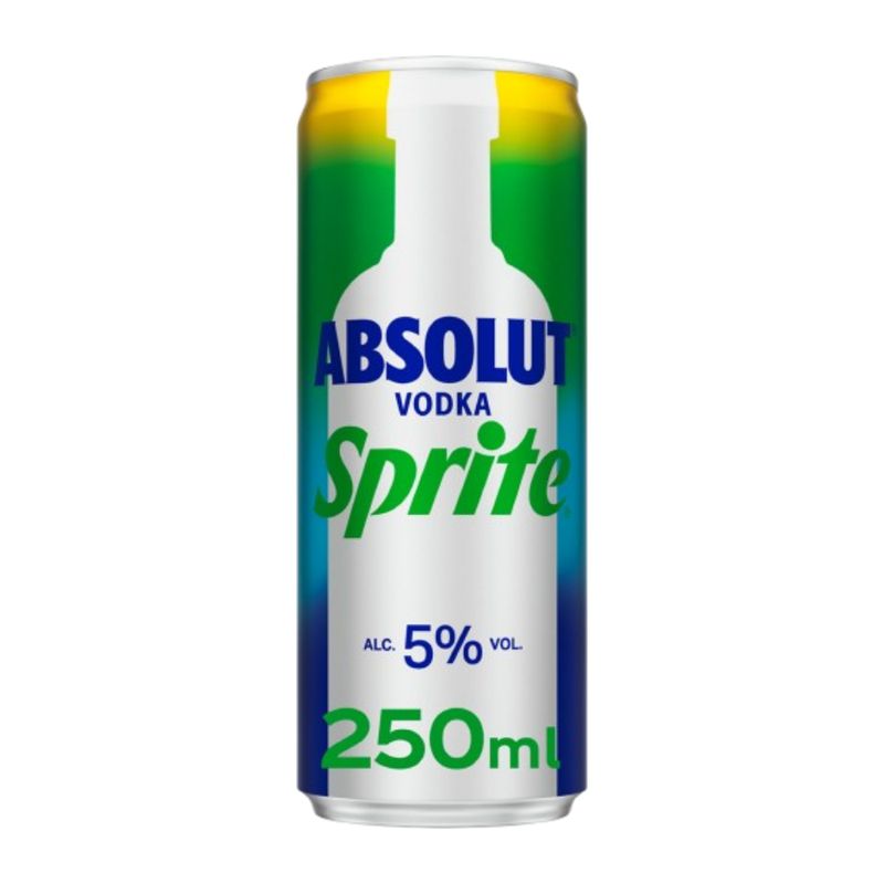 Absolut Vodka & Sprite 250ml