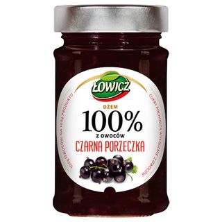 Łowicz Dżem 100% Czarna porzeczka, 210 g