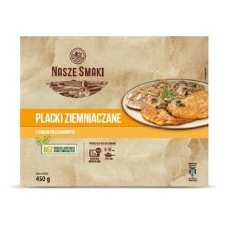 Nasze Smaki Placki ziemniaczane z sosem pieczarkowym 450 g