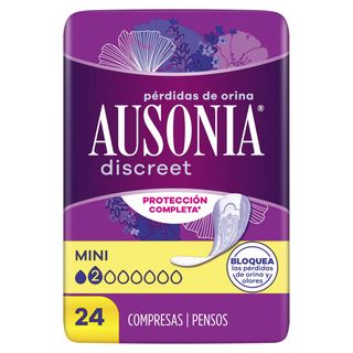 Compresas Incontinencia Mini Ausonia Discreet 24Ud (301356)