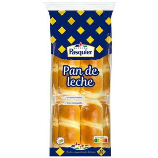 Pan De Leche Pasquier, 10 Unid., Paquete 350 G (1768407)