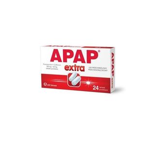 Apap Extra 500 mg + 65 mg 24 tabletek