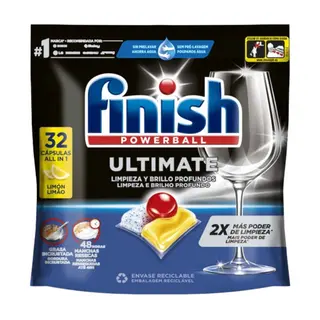 Finish Pastilhas Máquina Loiça Ultimate Limão 32d