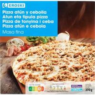 Pizza Masa Fina De Atún-Cebolla Eroski, Caja 370 G (8452260)