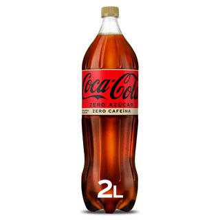 Refresco De Cola Zero Azúcar Zero Cafeína Coca-Cola Botella 2 L