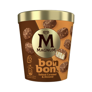 Gelado Bombom Caramelo Salgado e Amêndoas Magnum (emb. 204 ml (12 un))