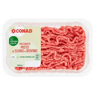CONAD Percorso Qualità Macinato Misto di Suino e Bovino 350 g - 8003170090897