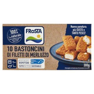 FRoSTA 10 Bastoncini di Filetti di Merluzzo 300 g