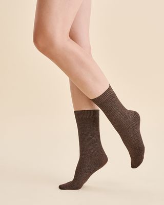 Gabriella Skarpetki Nora Coffee/gold Rozmiar Uniwersalny