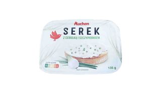 Auchan - Serek z cebulką i szczypiorkiem - 135 g