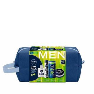 Set Gym Men Gel De Ducha Energy 250 Ml + Senstive Balsamo After Shave 100 Ml + Desodorante Spray Invisible For Black&White Men Original 200 Ml + Nivea Men Creme 75 Ml Nivea 122390 (8412300052573)