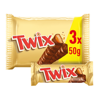 Twix Barrita Chocolate con Caramelo y Galleta 3x50g
