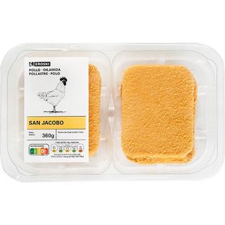 San Jacobo De Pollo Eroski, 4 Uds, Bandeja 360 G (971366)
