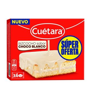 Bizcocho Sabor Chocolate Blanco Cuétara Caja 112 G