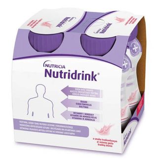 Nutridrink o smaku truskawkowym 4 szt. x 125 ml