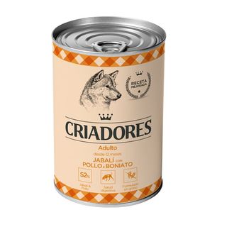 Criadores Jabalí Con Pollo Y Boniato Lata Para Perros 0.4Kg